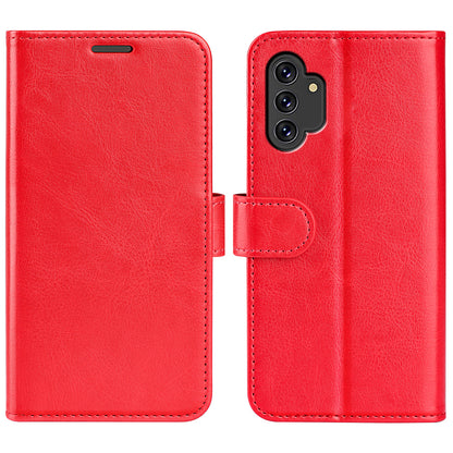 For Samsung Galaxy A13 4G Full Protection Crazy Horse Texture PU Leather Wallet Case Stand Shockproof TPU Inner Shell Phone Cover