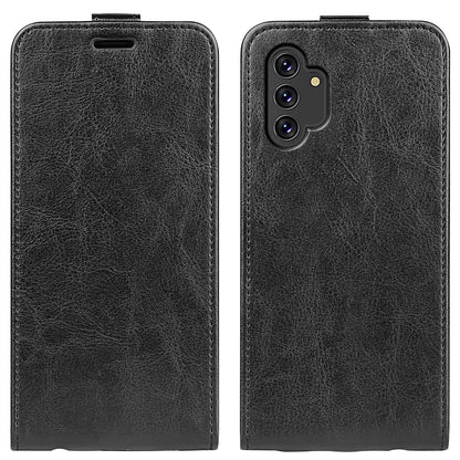 For Samsung Galaxy A13 4G Crazy Horse Texture Vertical Flip Leather Cover Card Slot Phone Shell Protector