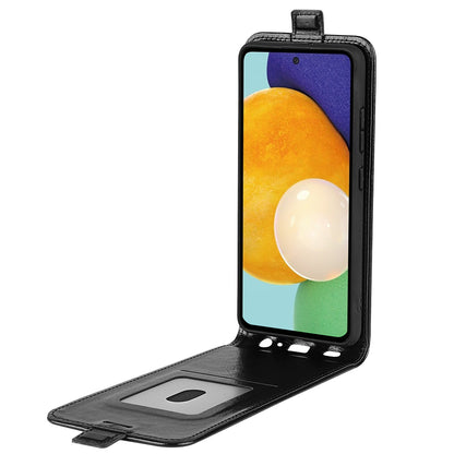 For Samsung Galaxy A13 4G Crazy Horse Texture Vertical Flip Leather Cover Card Slot Phone Shell Protector