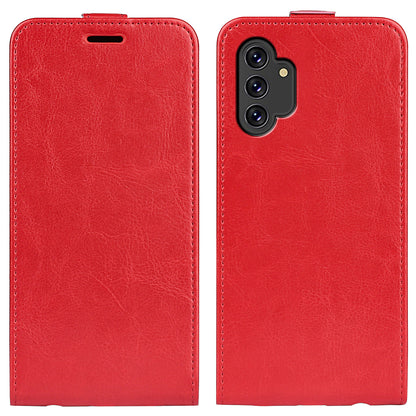 For Samsung Galaxy A13 4G Crazy Horse Texture Vertical Flip Leather Cover Card Slot Phone Shell Protector