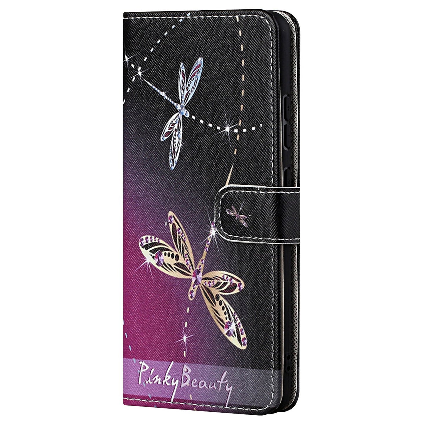 For Samsung Galaxy A13 4G 3D Pattern Printing PU Leather + TPU Phone Case Cross Texture Stand Wallet Protective Cover with Strap