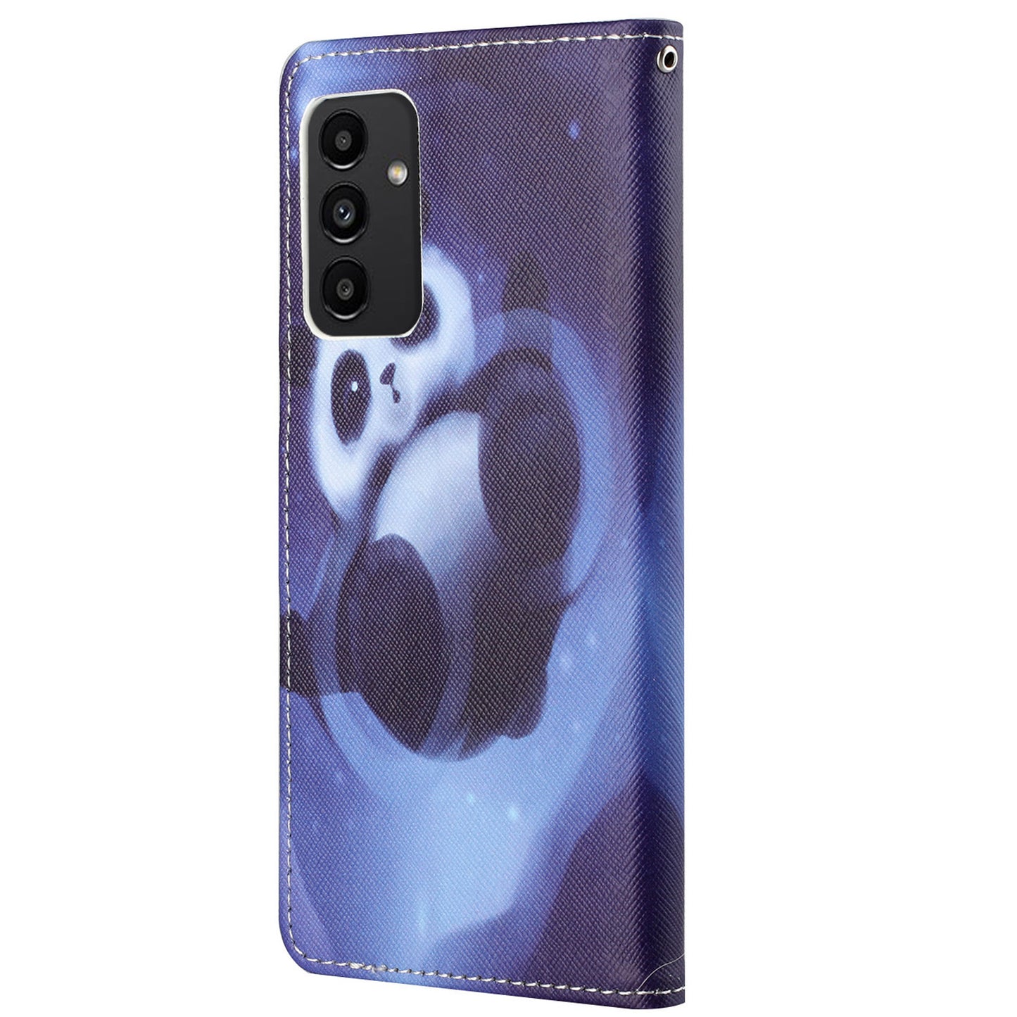 For Samsung Galaxy A13 4G 3D Pattern Printing PU Leather + TPU Phone Case Cross Texture Stand Wallet Protective Cover with Strap