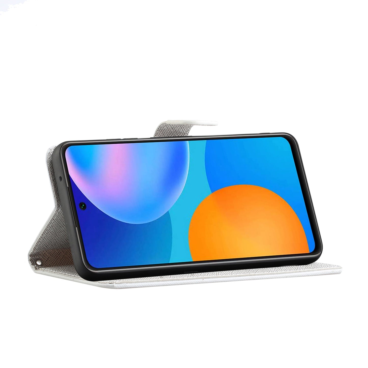 For Samsung Galaxy A13 4G 3D Pattern Printing PU Leather + TPU Phone Case Cross Texture Stand Wallet Protective Cover with Strap
