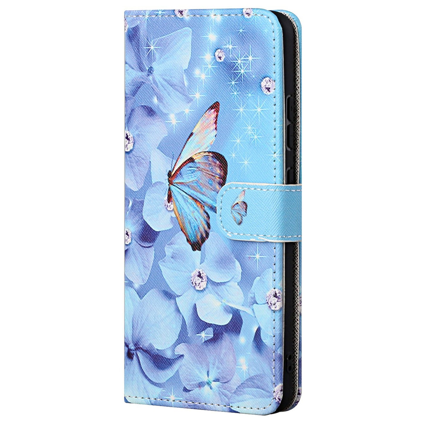 For Samsung Galaxy A13 4G 3D Pattern Printing PU Leather + TPU Phone Case Cross Texture Stand Wallet Protective Cover with Strap