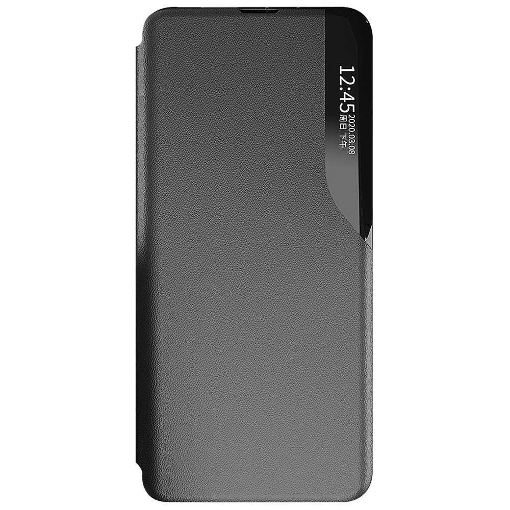 For Samsung Galaxy A53 5G View Window Magnetic Auto Closing Anti-fall PU Leather Flip Folio Phone Cover