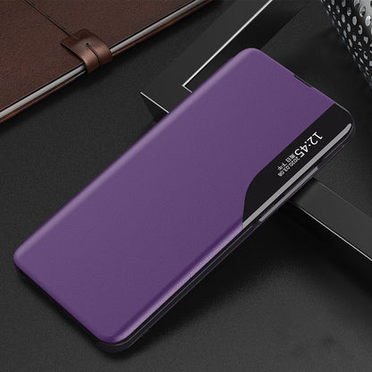For Samsung Galaxy A53 5G View Window Magnetic Auto Closing Anti-fall PU Leather Flip Folio Phone Cover