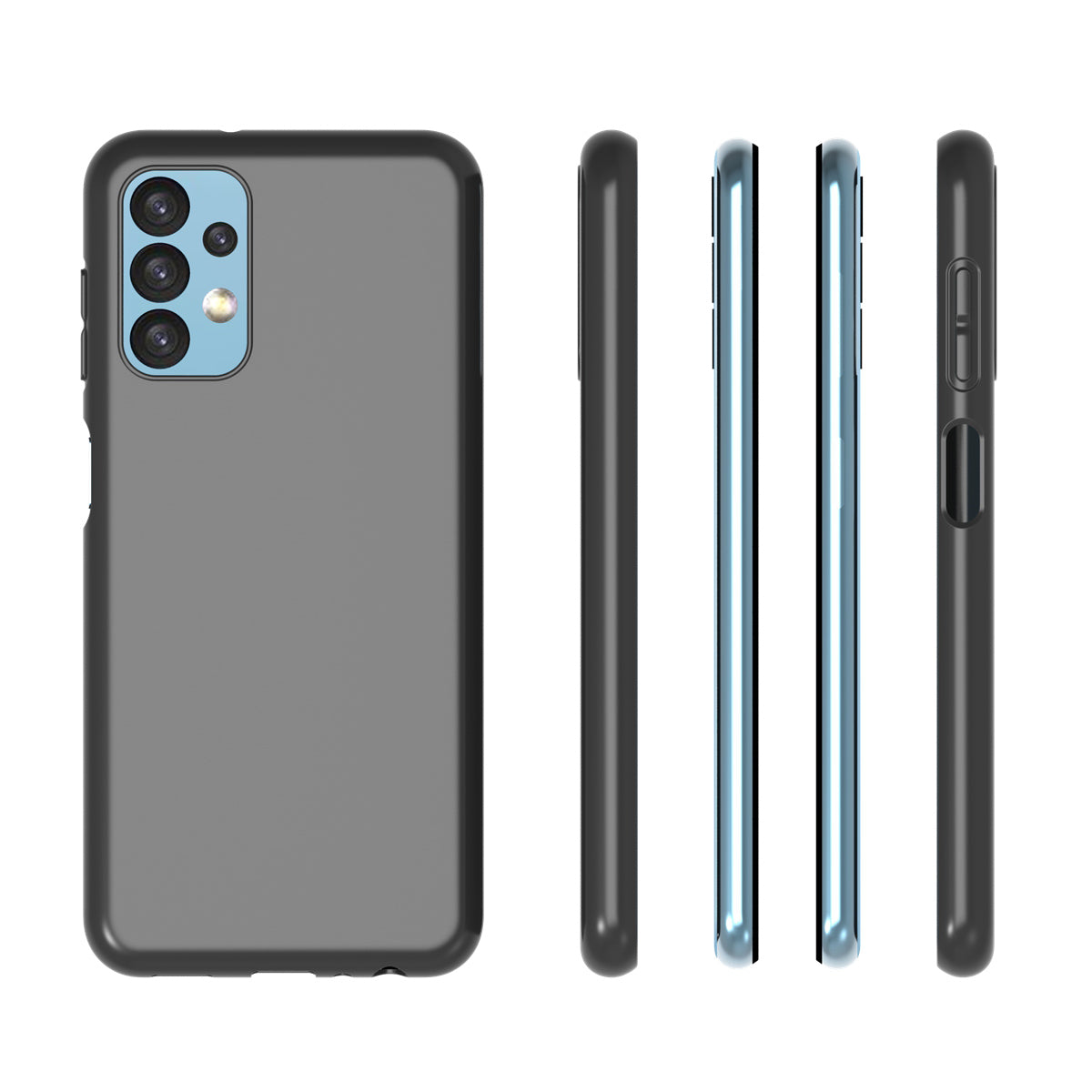For Samsung Galaxy A13 4G 10Pcs/Pack Double-sided Matte Finish Mobile Phone TPU Case Protective Cover