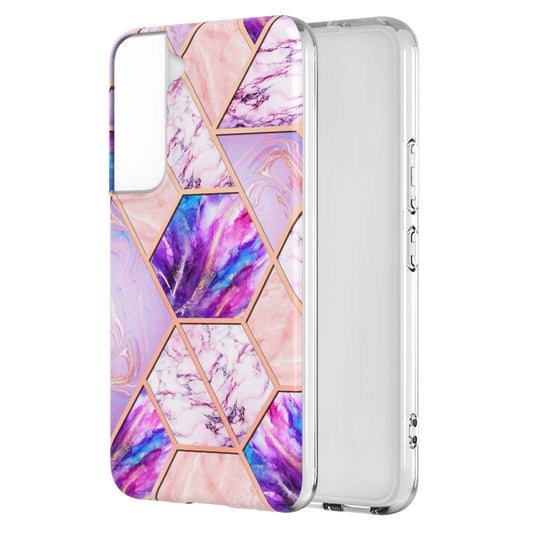 2.0mm Stylish Electroplating Soft TPU IMD Marble Protective Case for Samsung Galaxy S22 5G