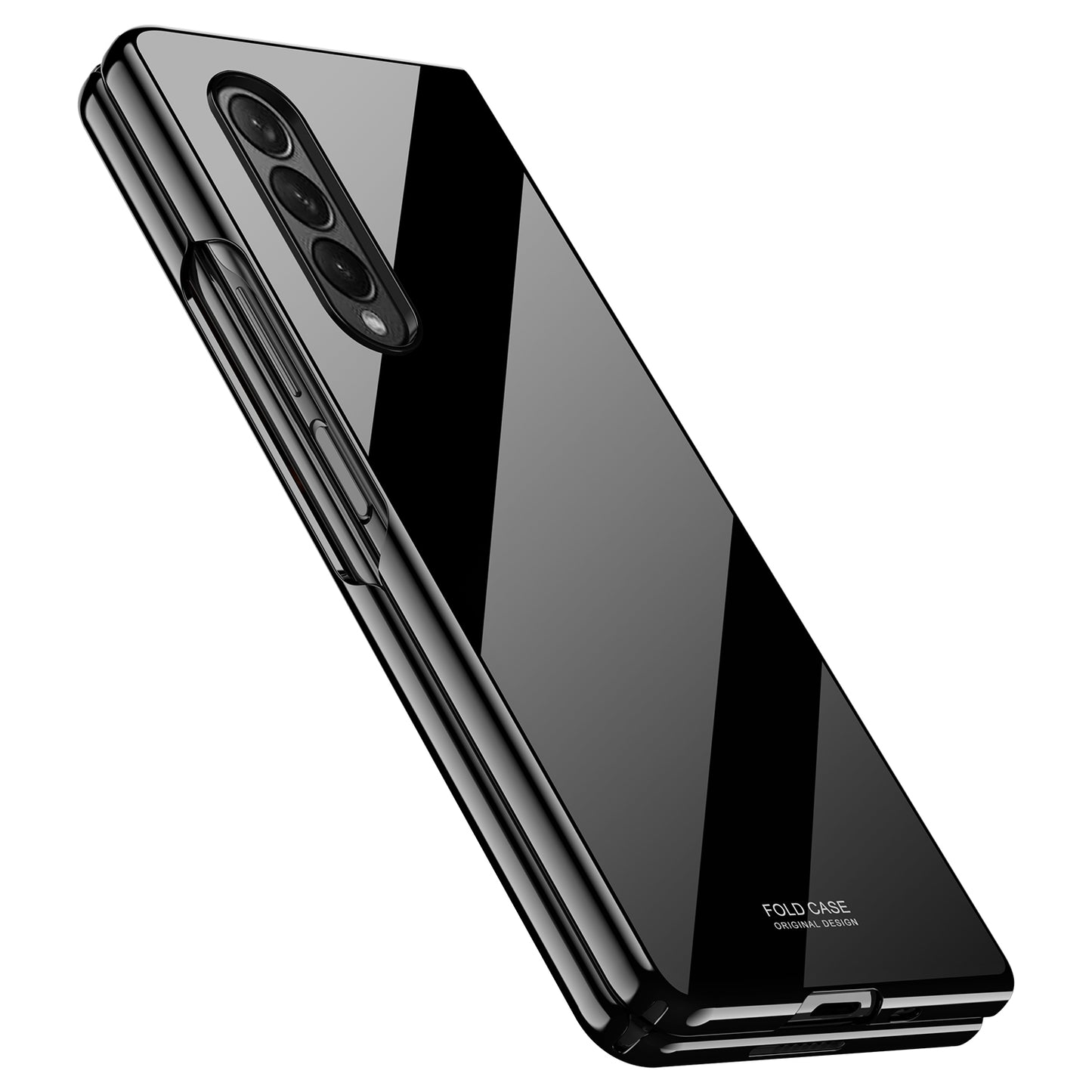 Glossy Drop-proof Well-protected Folding Hard PC Mobile Phone Case for Samsung Galaxy Z Fold3 5G