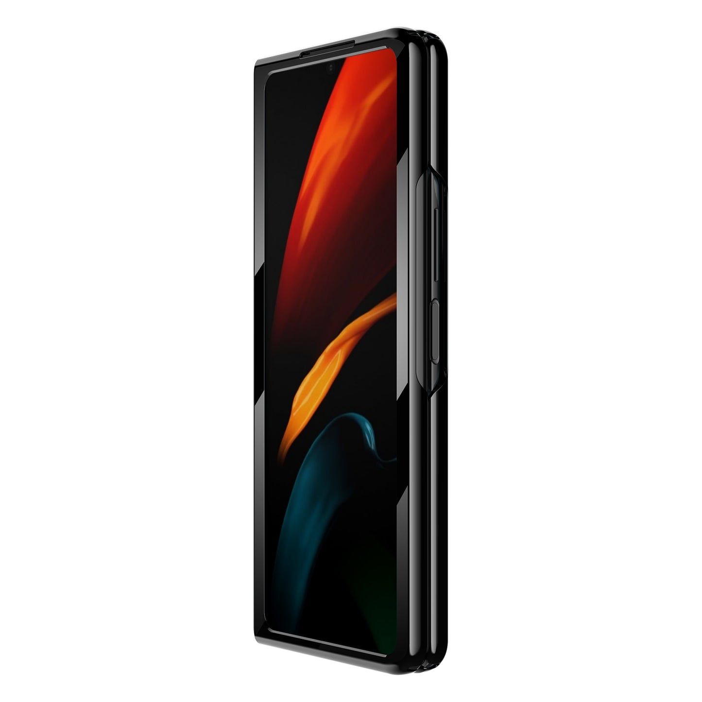 Glossy Drop-proof Well-protected Folding Hard PC Mobile Phone Case for Samsung Galaxy Z Fold3 5G