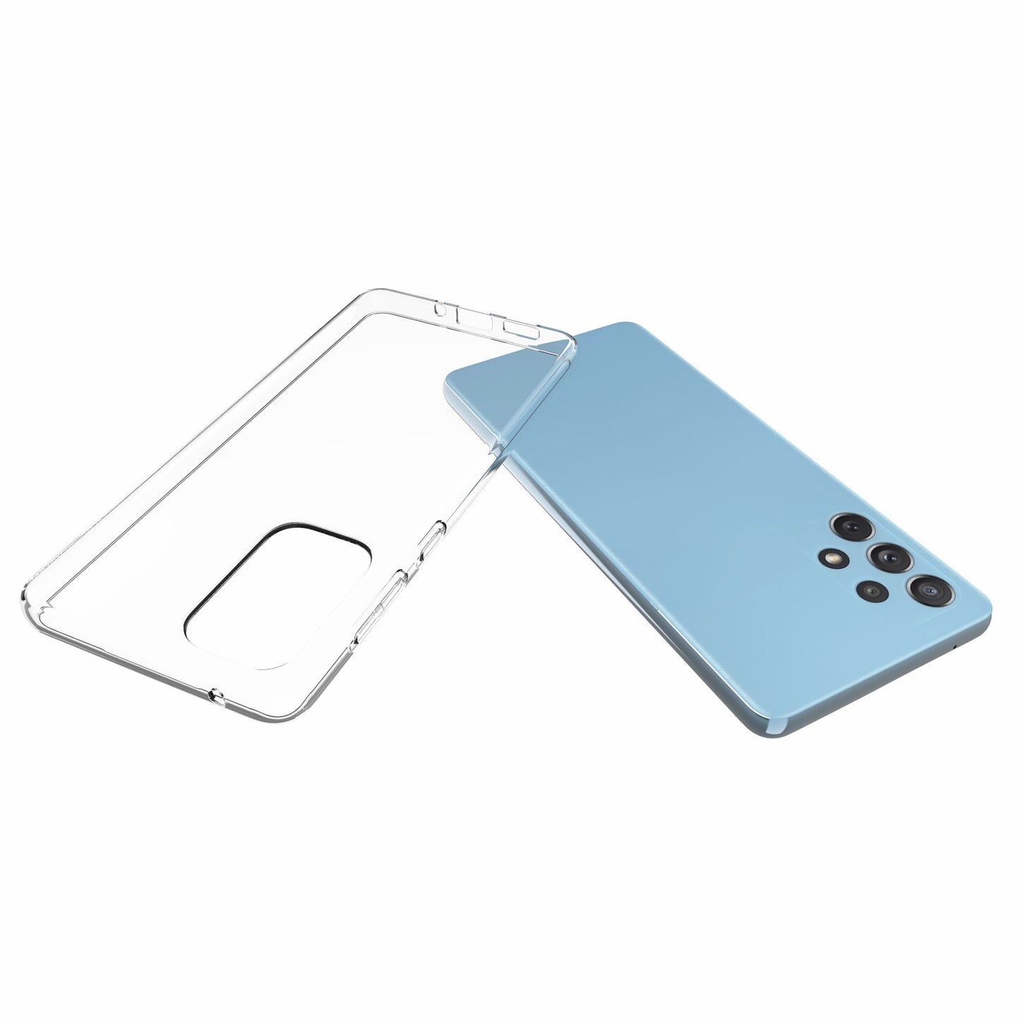 10Pcs/Pack Soft TPU Cover Inner Watermark-resistant Transparent Phone Case for Samsung Galaxy A73 5G