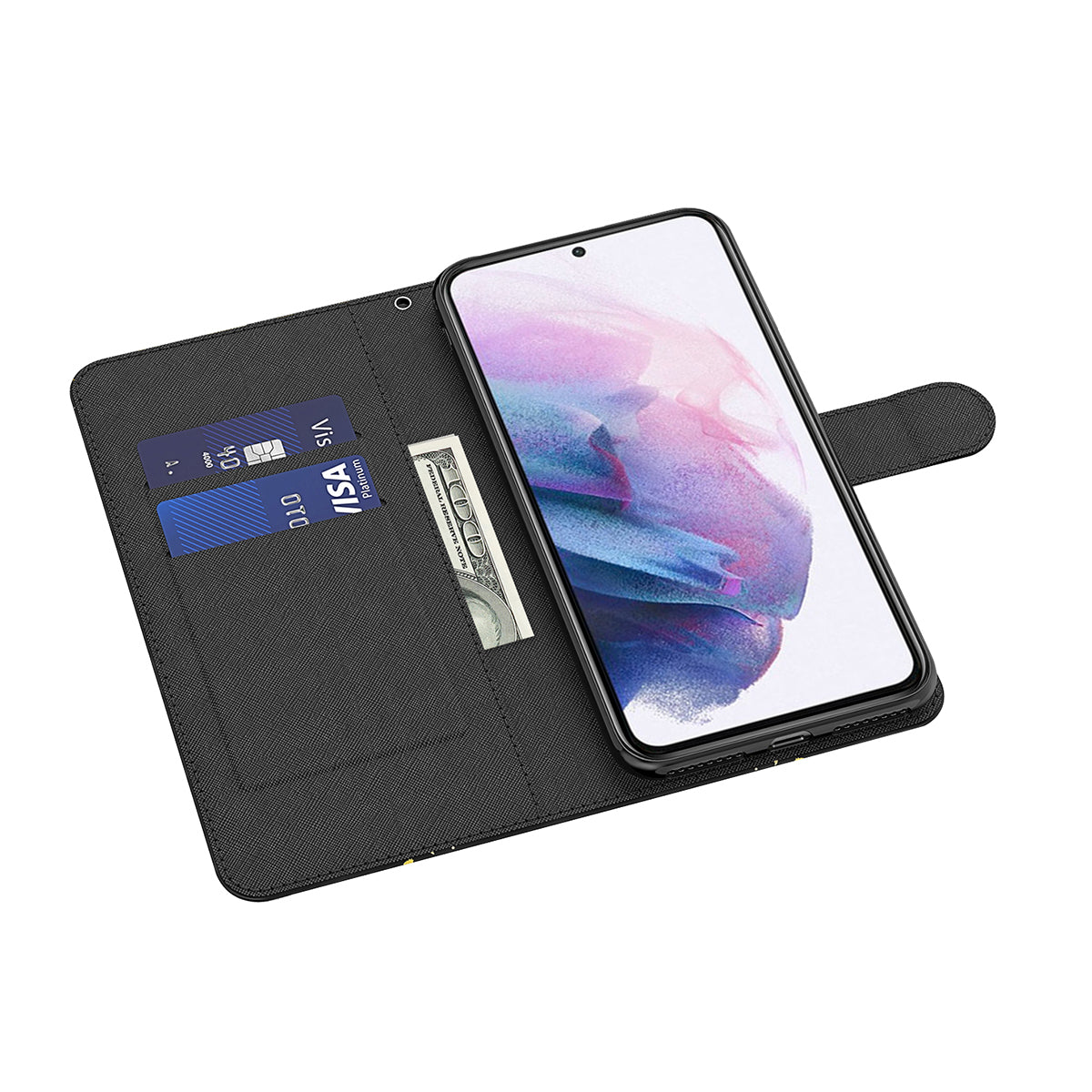 For Samsung Galaxy A13 4G 3D Pattern Printing Scratch-resistant Phone Case PU Leather Stand Phone Protector with Wallet Strap