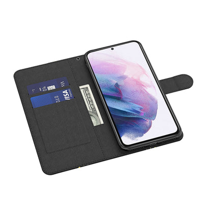 For Samsung Galaxy A13 4G 3D Pattern Printing Scratch-resistant Phone Case PU Leather Stand Phone Protector with Wallet Strap