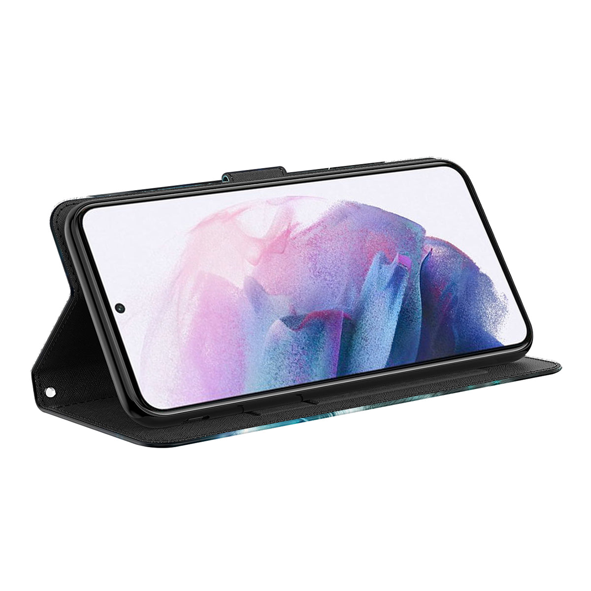 For Samsung Galaxy A13 4G 3D Pattern Printing Scratch-resistant Phone Case PU Leather Stand Phone Protector with Wallet Strap