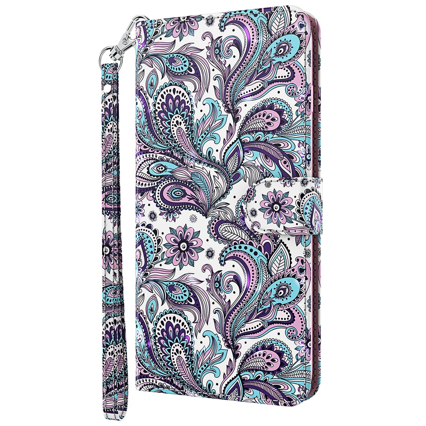 For Samsung Galaxy A13 4G 3D Pattern Printing Scratch-resistant Phone Case PU Leather Stand Phone Protector with Wallet Strap