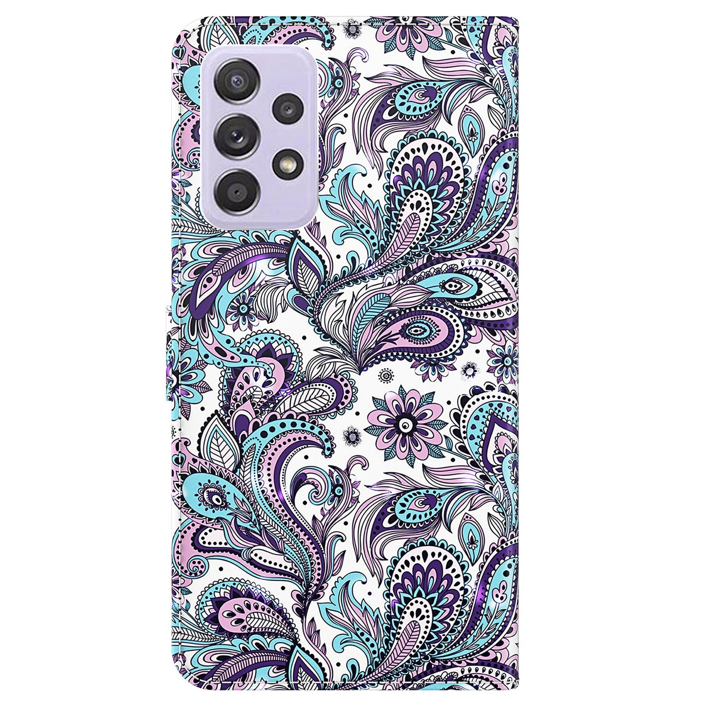 For Samsung Galaxy A13 4G 3D Pattern Printing Scratch-resistant Phone Case PU Leather Stand Phone Protector with Wallet Strap