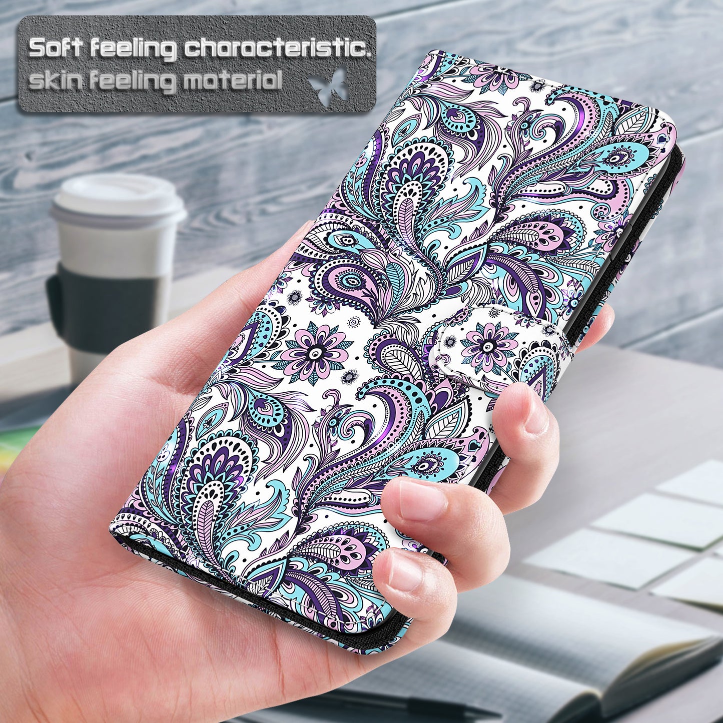 For Samsung Galaxy A13 4G 3D Pattern Printing Scratch-resistant Phone Case PU Leather Stand Phone Protector with Wallet Strap