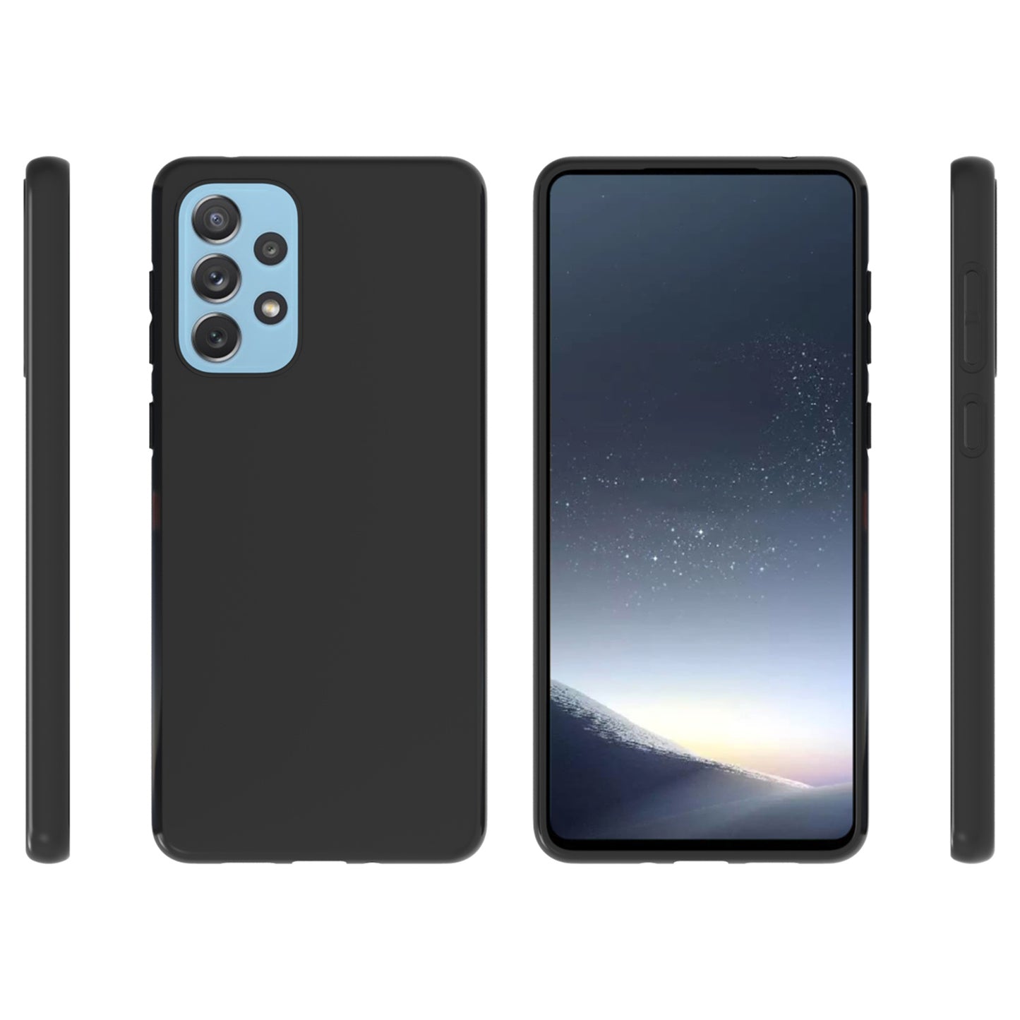 10Pcs/Pack Double-sided Matte Finish Mobile Phone Flexible TPU Case Cover for Samsung Galaxy A73
