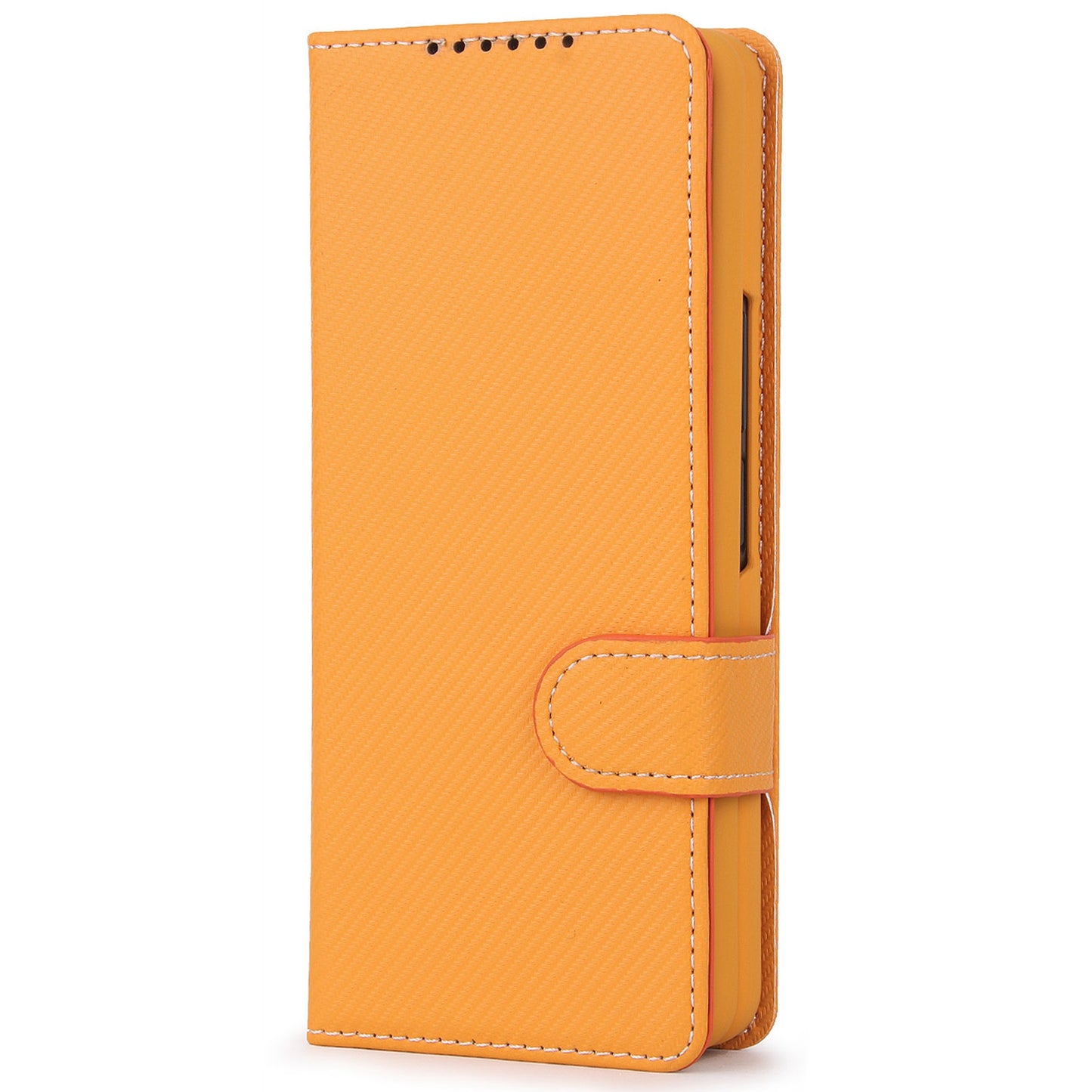 Twill Texture Detachable Genuine Leather Shell Stand Wallet Protective Phone Case with Pen Slot for Samsung Galaxy Z Fold3 5G