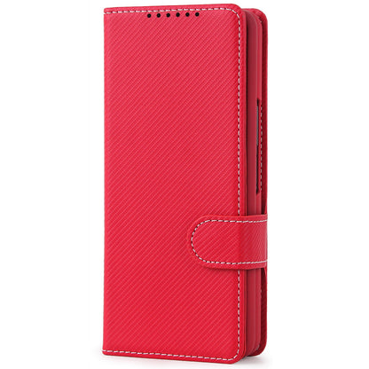 Twill Texture Detachable Genuine Leather Shell Stand Wallet Protective Phone Case with Pen Slot for Samsung Galaxy Z Fold3 5G