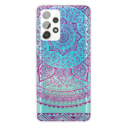 Mandala Pattern Printing Non-deformable TPU Phone Case Cover for Samsung Galaxy A52 4G/5G / A52s 5G