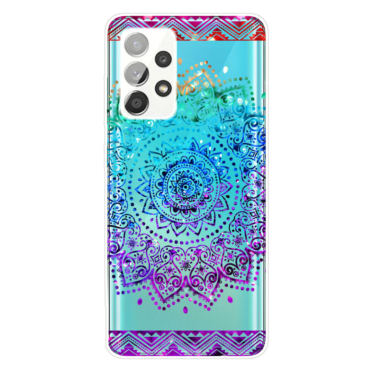 Mandala Pattern Printing Non-deformable TPU Phone Case Cover for Samsung Galaxy A52 4G/5G / A52s 5G