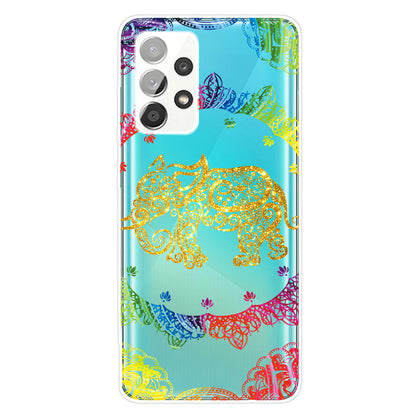 Mandala Pattern Printing Non-deformable TPU Phone Case Cover for Samsung Galaxy A52 4G/5G / A52s 5G
