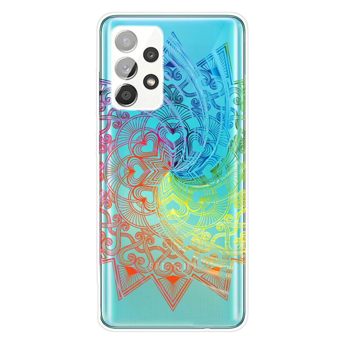 Mandala Pattern Printing Non-deformable TPU Phone Case Cover for Samsung Galaxy A52 4G/5G / A52s 5G