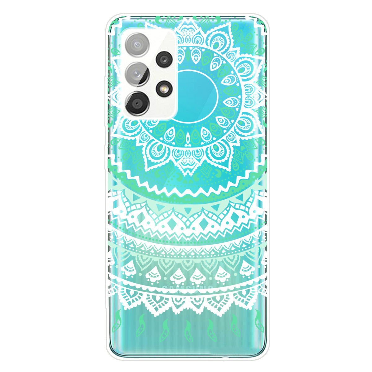 Mandala Pattern Printing Non-deformable TPU Phone Case Cover for Samsung Galaxy A52 4G/5G / A52s 5G