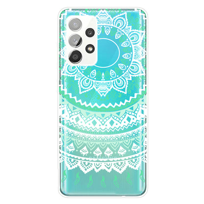 Mandala Pattern Printing Non-deformable TPU Phone Case Cover for Samsung Galaxy A52 4G/5G / A52s 5G