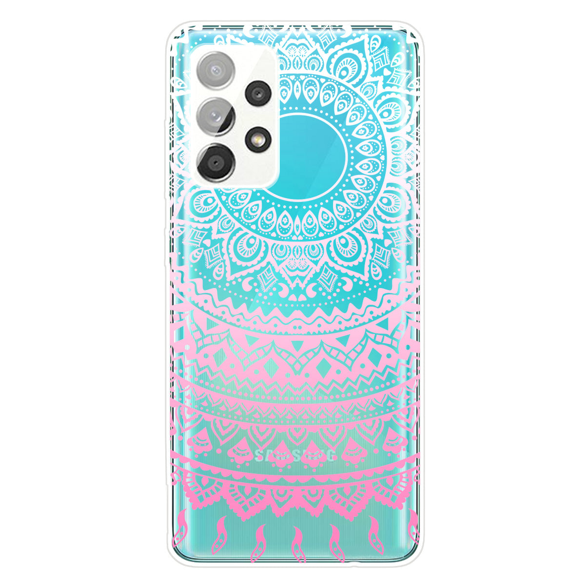 Mandala Pattern Printing Non-deformable TPU Phone Case Cover for Samsung Galaxy A52 4G/5G / A52s 5G