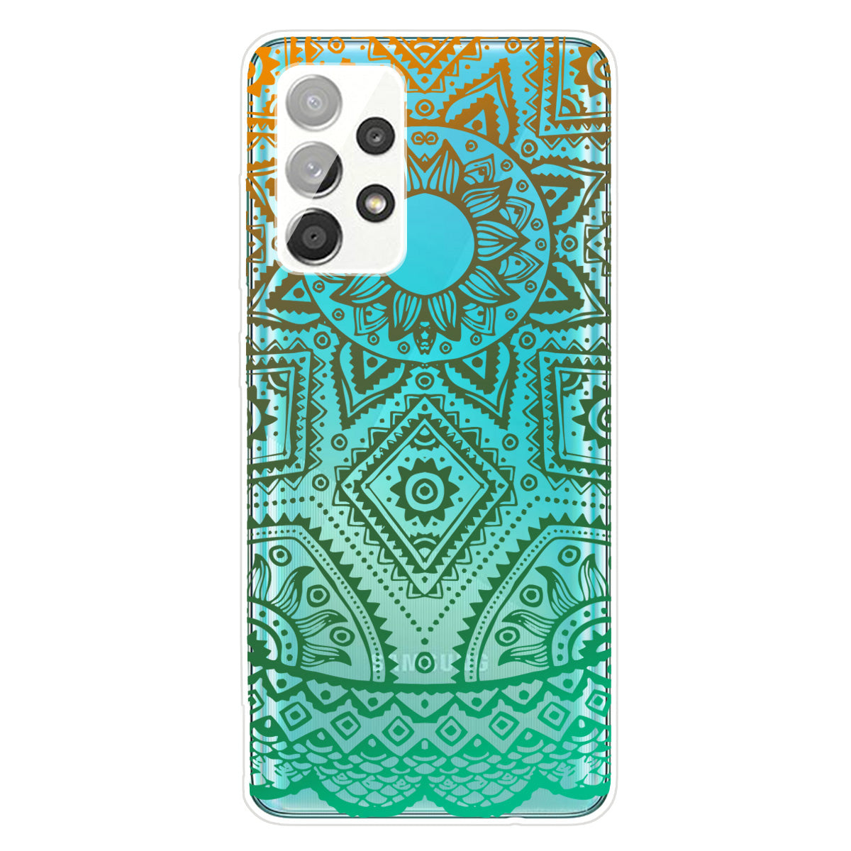 Mandala Pattern Printing Non-deformable TPU Phone Case Cover for Samsung Galaxy A52 4G/5G / A52s 5G