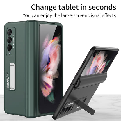 GKK Magnetic Folding Hinge All-inclusive Hard PC Phone Case Kickstand Protective Cover for Samsung Galaxy Z Fold3 5G