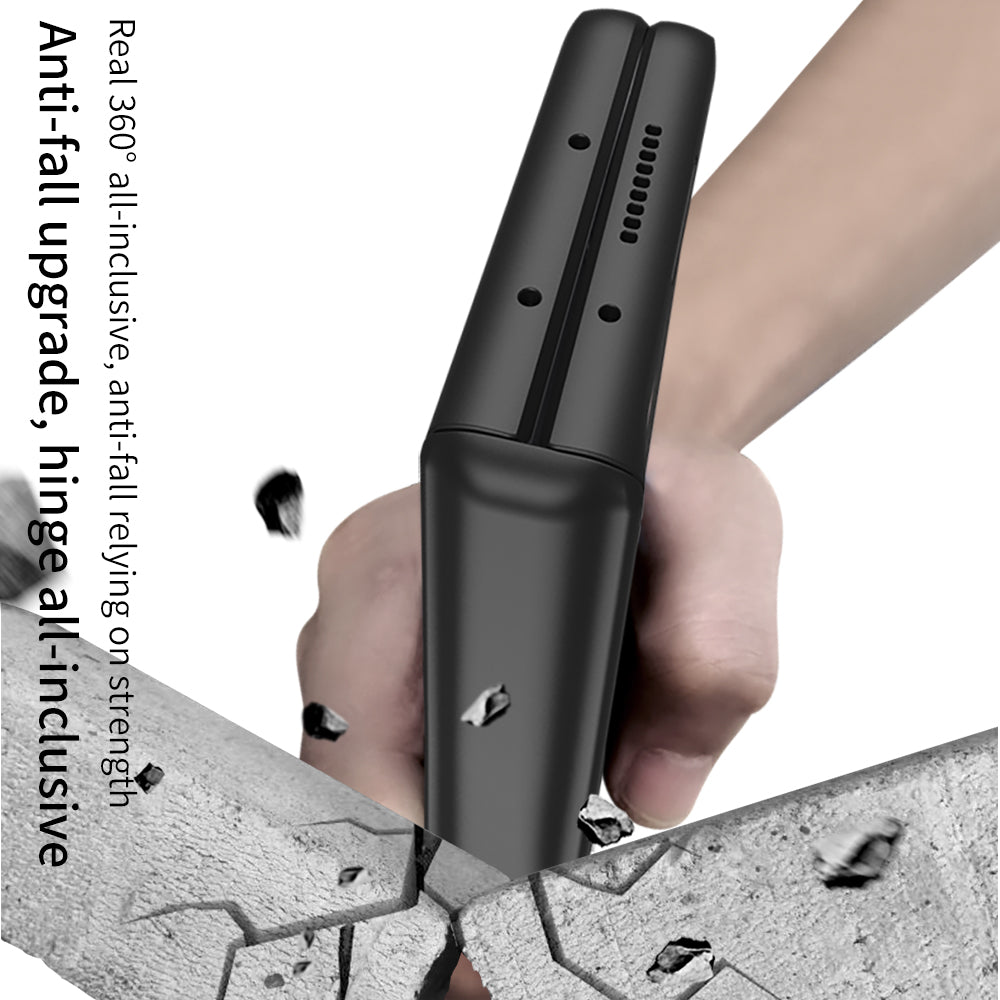 GKK Magnetic Folding Hinge All-inclusive Hard PC Phone Case Kickstand Protective Cover for Samsung Galaxy Z Fold3 5G