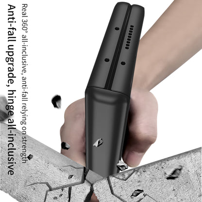 GKK Magnetic Folding Hinge All-inclusive Hard PC Phone Case Kickstand Protective Cover for Samsung Galaxy Z Fold3 5G