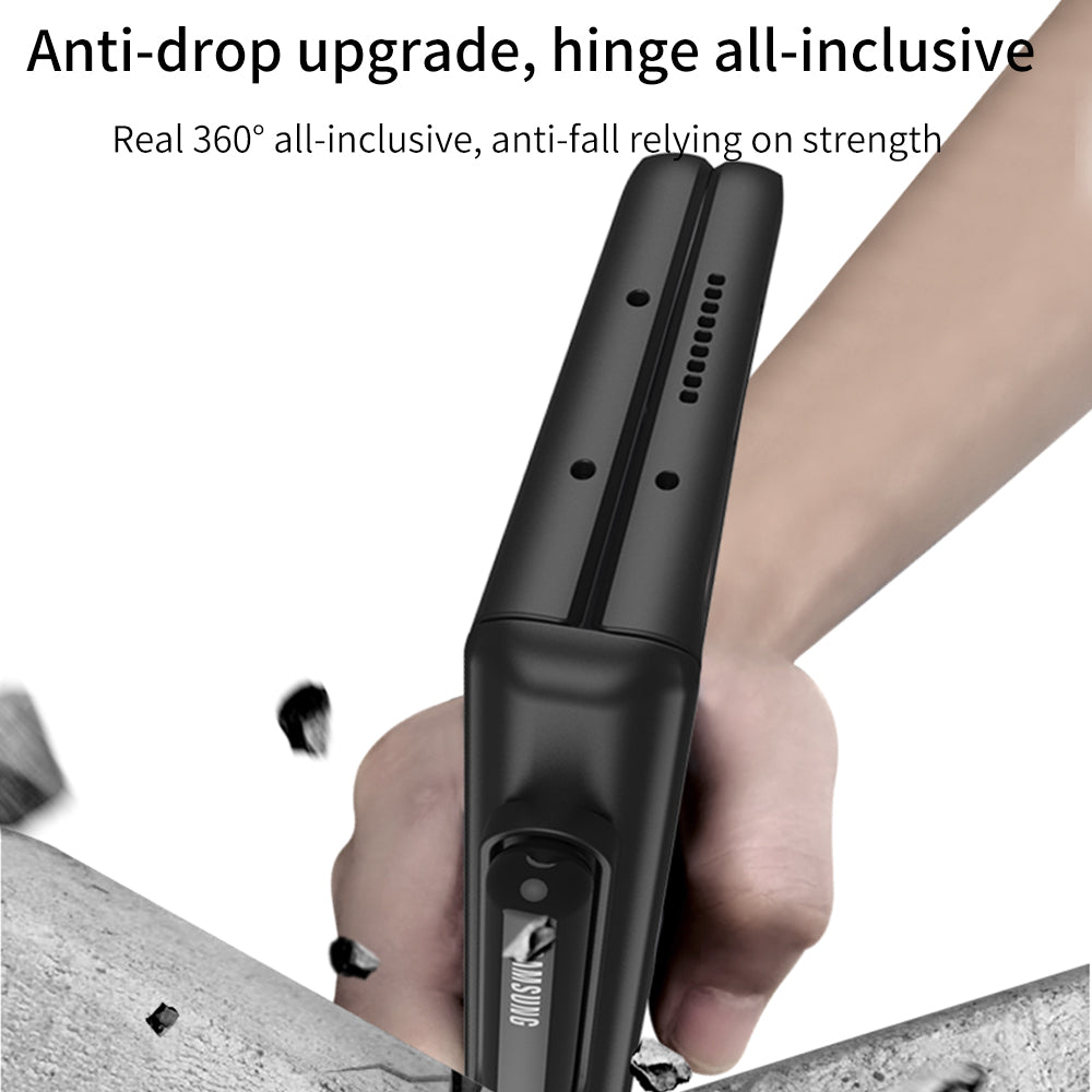 GKK Full Protection Magnetic Absorption Hinge Hard PC Folding Phone Case Cover with Kickstand and Pen Slot for Samsung Galaxy Z Fold3 5G