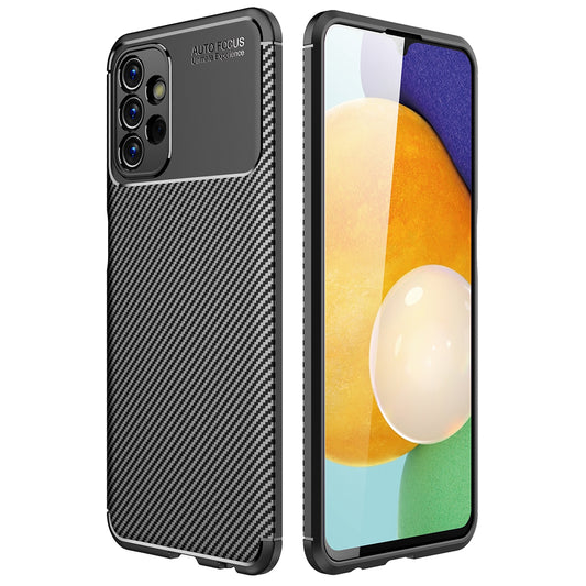 For Samsung Galaxy A13 4G Carbon Fiber Texture Well-protected Slim Light TPU Phone Case Shell
