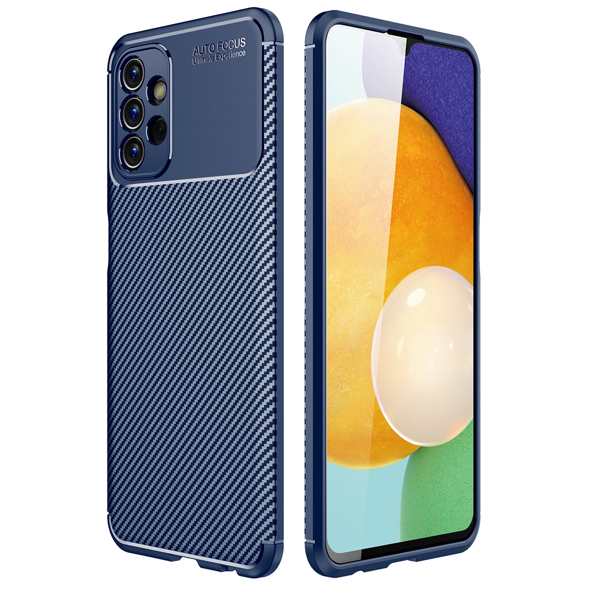 For Samsung Galaxy A13 4G Carbon Fiber Texture Well-protected Slim Light TPU Phone Case Shell