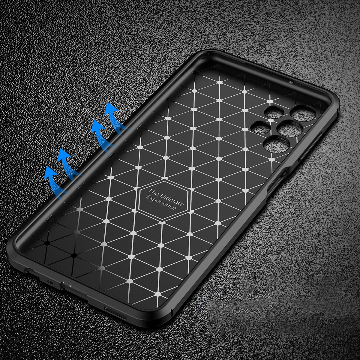For Samsung Galaxy A13 4G Carbon Fiber Texture Well-protected Slim Light TPU Phone Case Shell