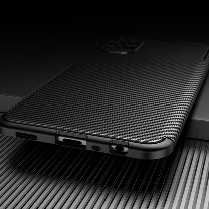For Samsung Galaxy A13 4G Carbon Fiber Texture Well-protected Slim Light TPU Phone Case Shell