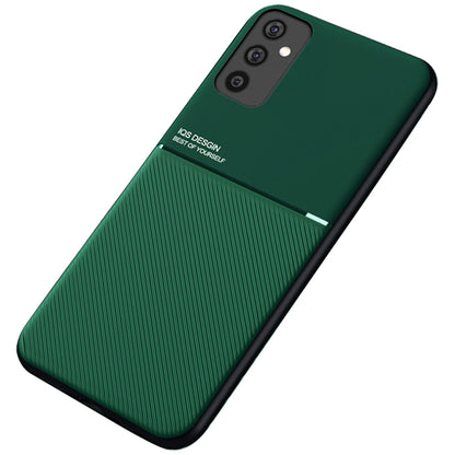 Imprinted Shockproof Phone Case TPU + PU Leather Coated Protective Cover for Samsung Galaxy M52 5G