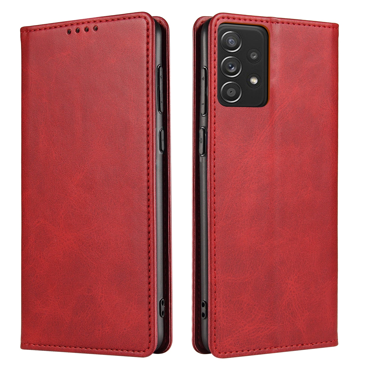 Strong Magnetic Closure Full Protection Cover Wallet Stand Leather Anti-scratch Phone Case for Samsung Galaxy A52 4G/5G/A52s 5G