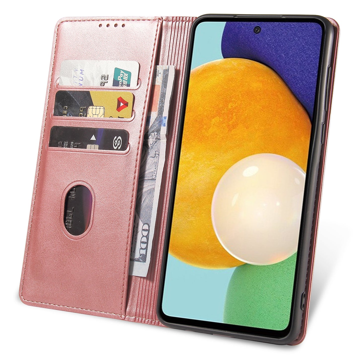 Strong Magnetic Closure Full Protection Cover Wallet Stand Leather Anti-scratch Phone Case for Samsung Galaxy A52 4G/5G/A52s 5G