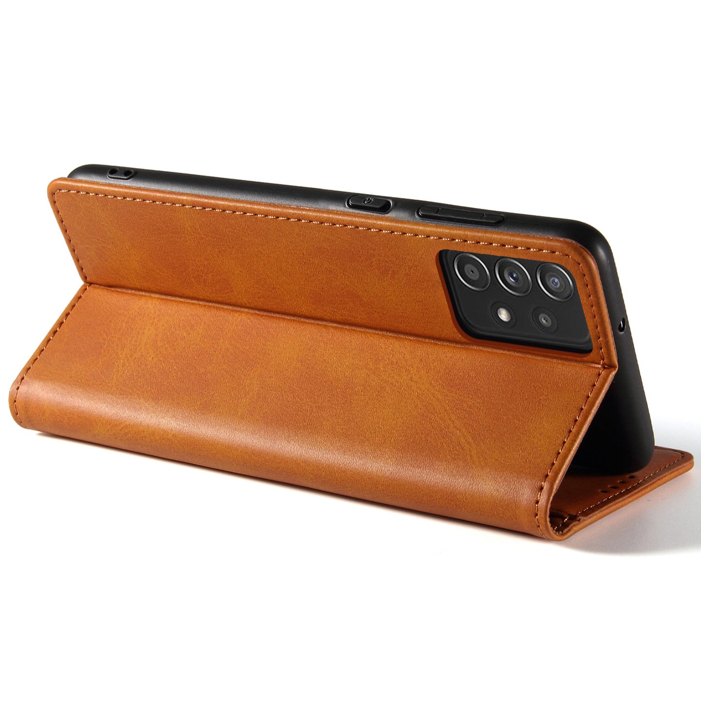 Strong Magnetic Closure Full Protection Cover Wallet Stand Leather Anti-scratch Phone Case for Samsung Galaxy A52 4G/5G/A52s 5G