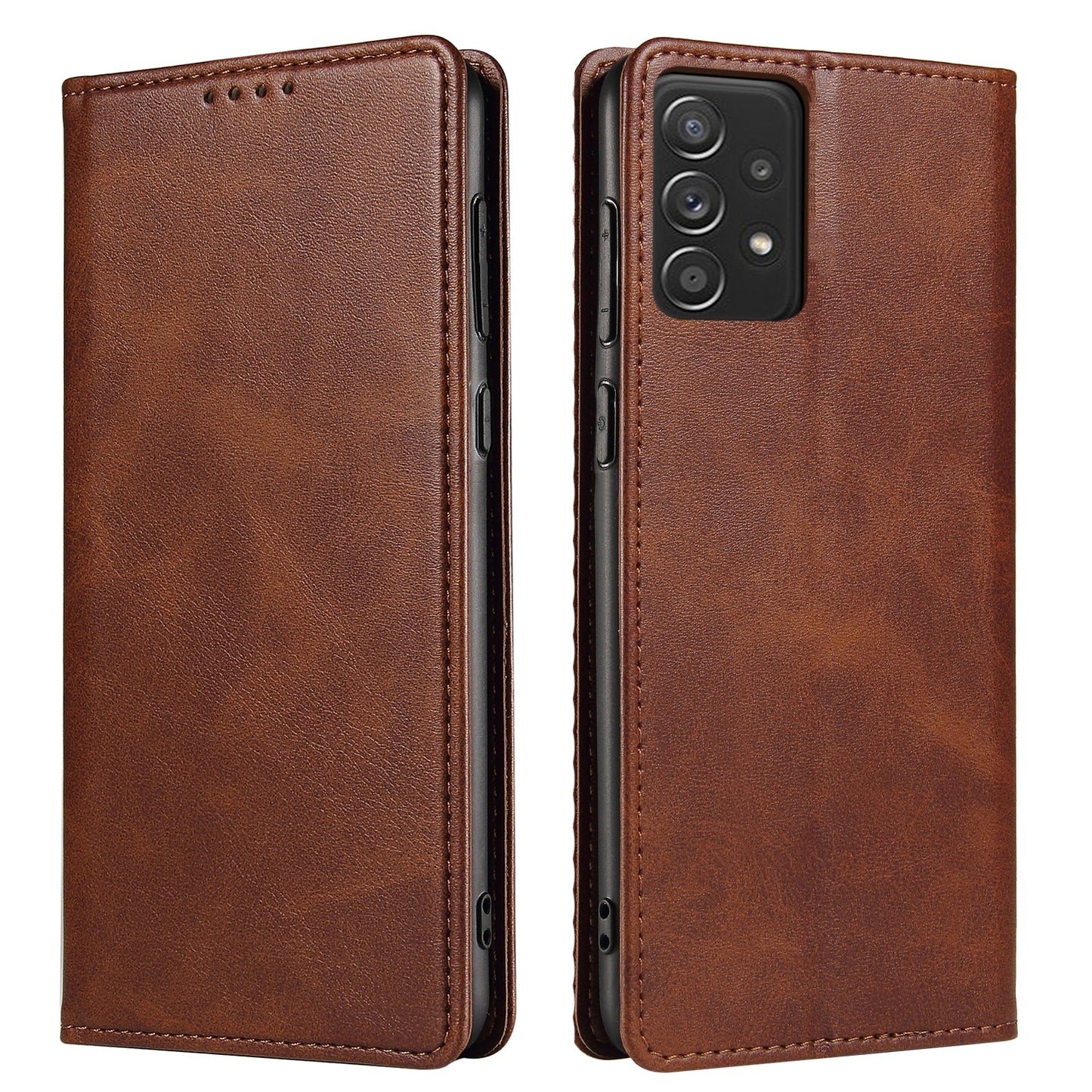 Strong Magnetic Closure Full Protection Cover Wallet Stand Leather Anti-scratch Phone Case for Samsung Galaxy A52 4G/5G/A52s 5G