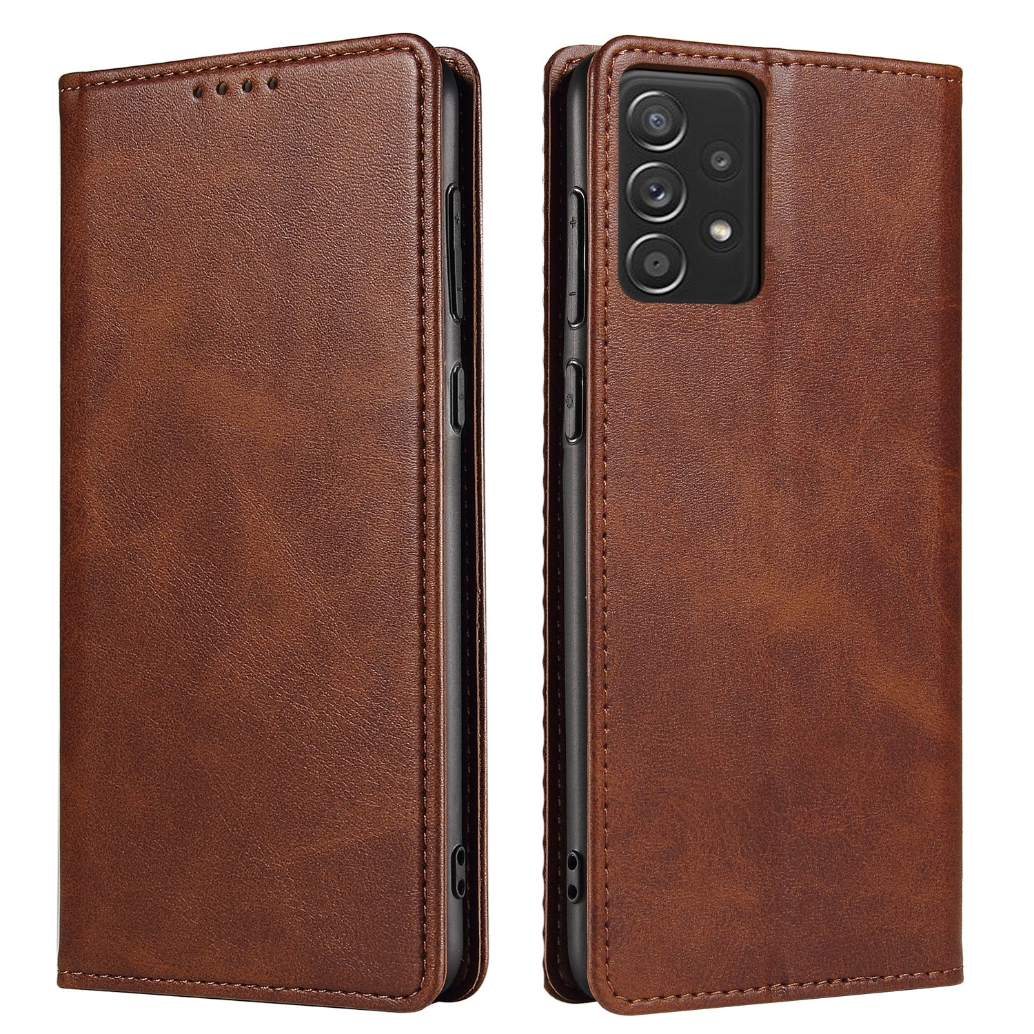 Strong Magnetic Closure Full Protection Cover Wallet Stand Leather Anti-scratch Phone Case for Samsung Galaxy A52 4G/5G/A52s 5G
