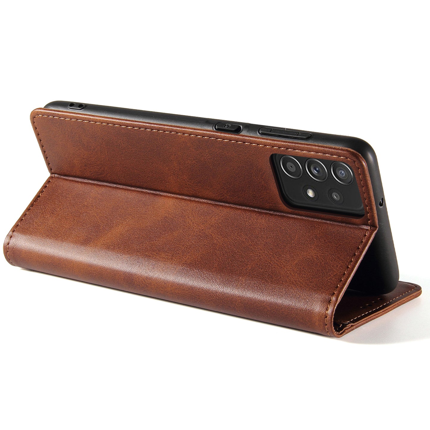 Strong Magnetic Closure Full Protection Cover Wallet Stand Leather Anti-scratch Phone Case for Samsung Galaxy A52 4G/5G/A52s 5G