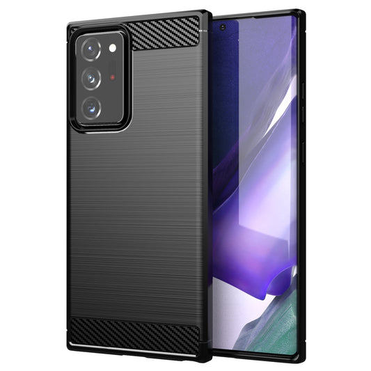 1.8mm Carbon Fiber Slim Drop-proof Brushed Texture Soft TPU Mobile Phone Cover for Samsung Galaxy Note 20 Ultra/Note 20 Ultra 5G