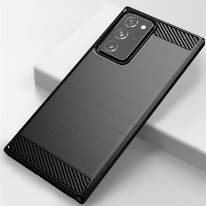 1.8mm Carbon Fiber Slim Drop-proof Brushed Texture Soft TPU Mobile Phone Cover for Samsung Galaxy Note 20 Ultra/Note 20 Ultra 5G