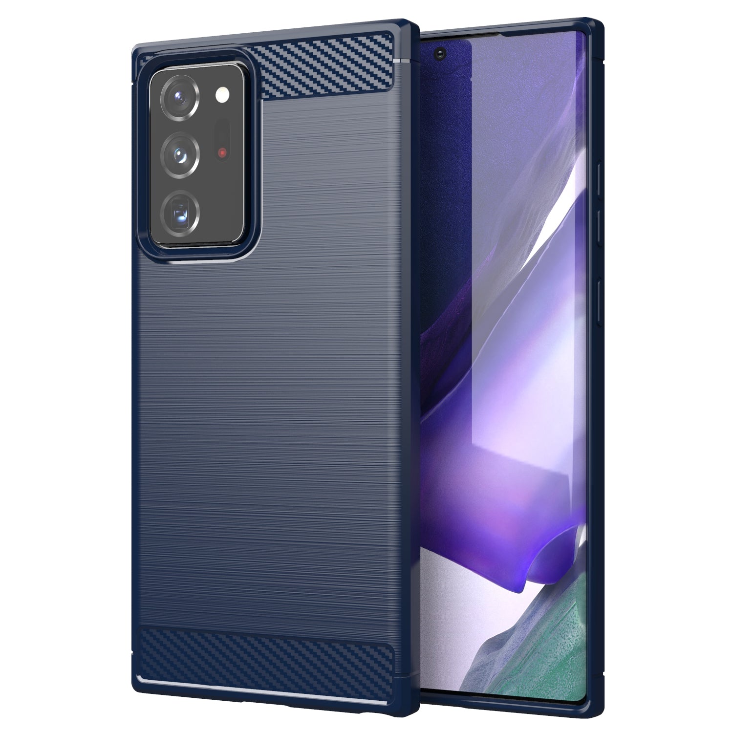 1.8mm Carbon Fiber Slim Drop-proof Brushed Texture Soft TPU Mobile Phone Cover for Samsung Galaxy Note 20 Ultra/Note 20 Ultra 5G